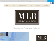 Tablet Screenshot of mlbdesigns.com